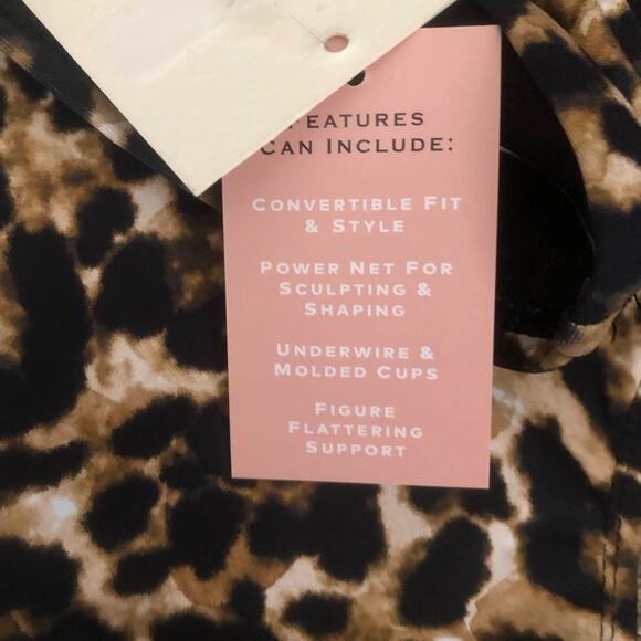 Alex Marie NWT Side Shirred High Cut Full Coverage Animal Print Bikini Bottom XL - Picture 8 of 13